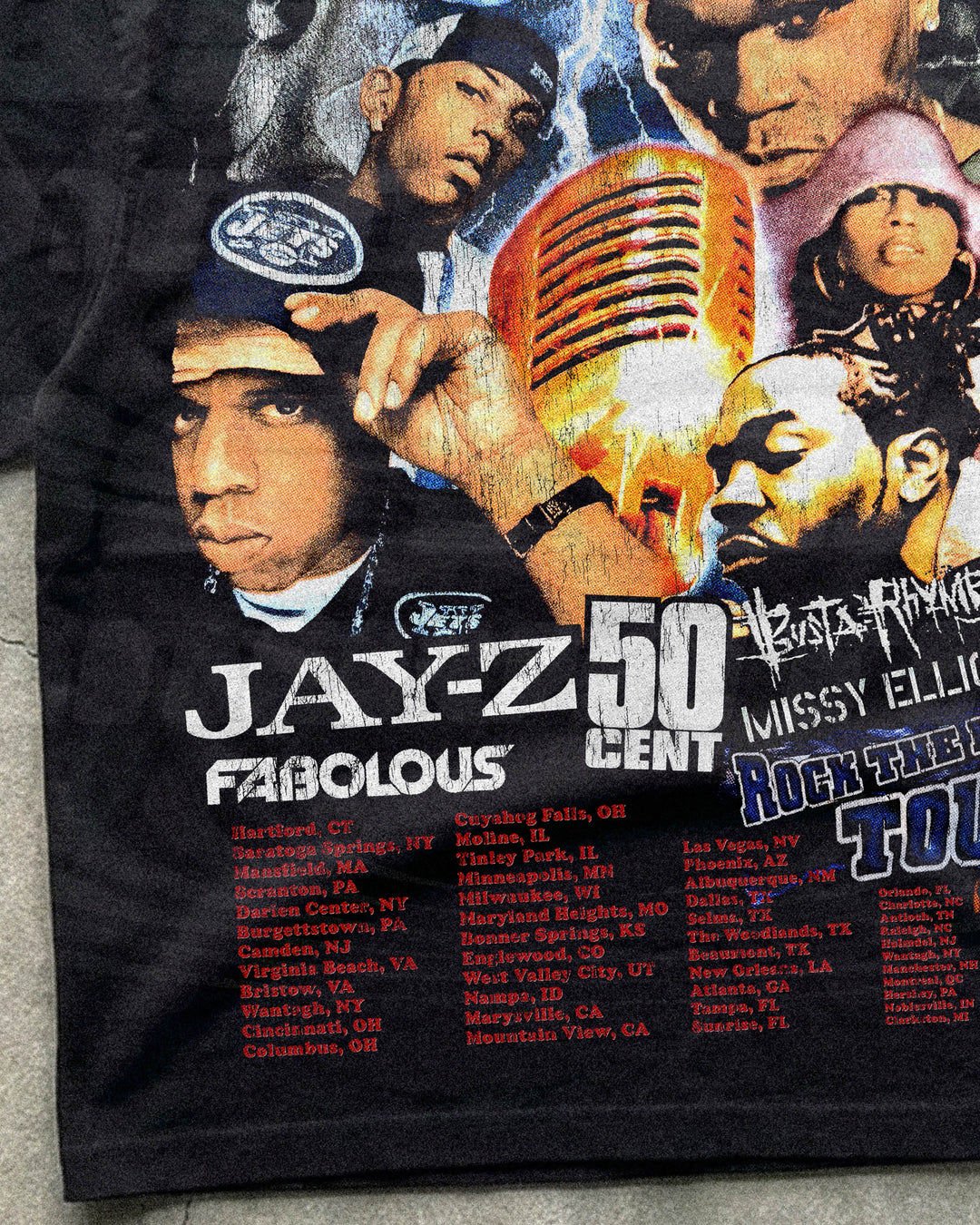 THE ROCK THE MIC TOUR 2003 TEE