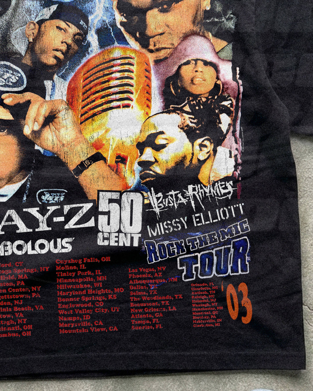 THE ROCK THE MIC TOUR 2003 TEE
