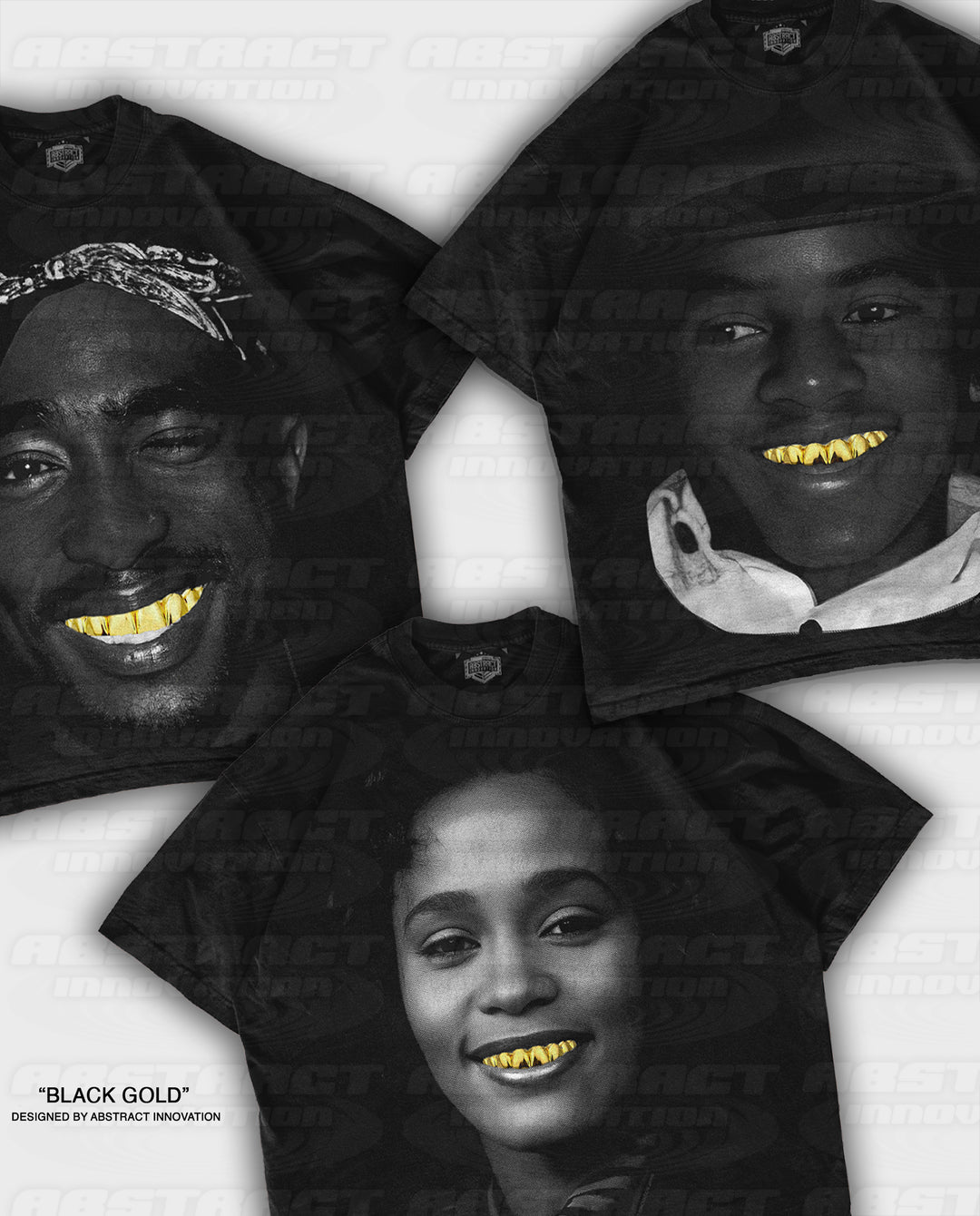 THE WHITNEY TEE (BLACK GOLD)