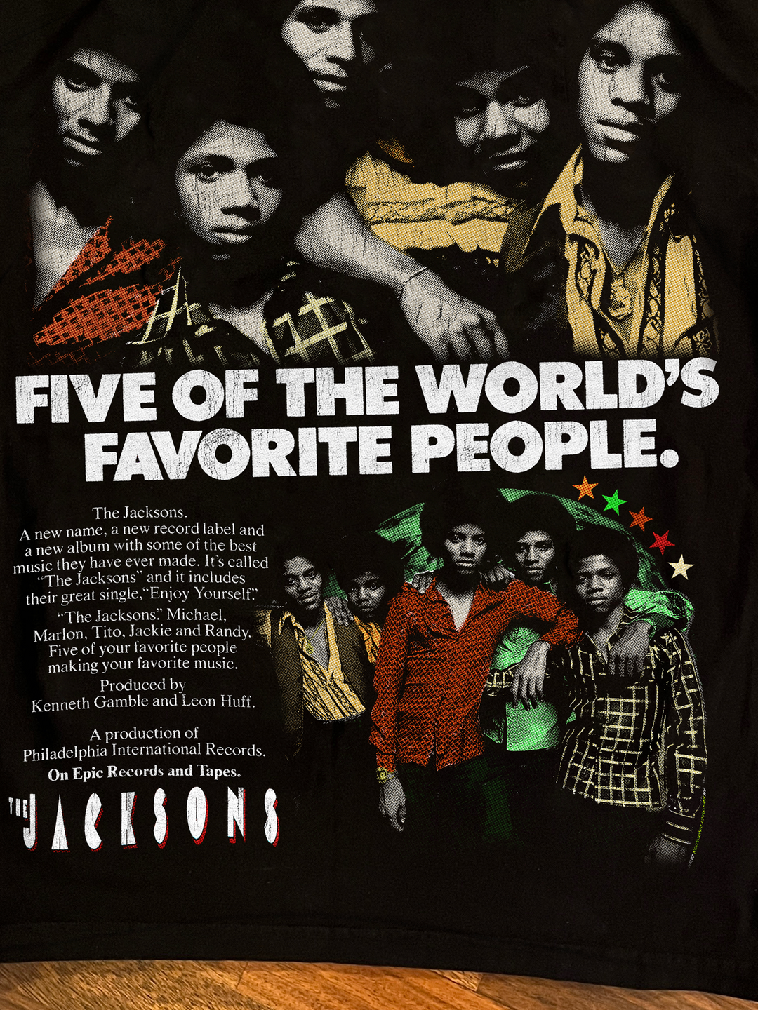 THE JACKSONS 1976 TEE