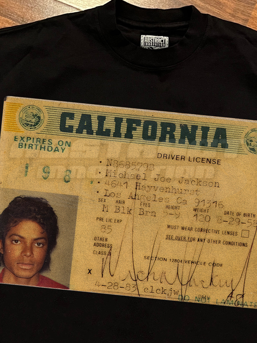 THE MJ DRIVERS LICENSE TEE