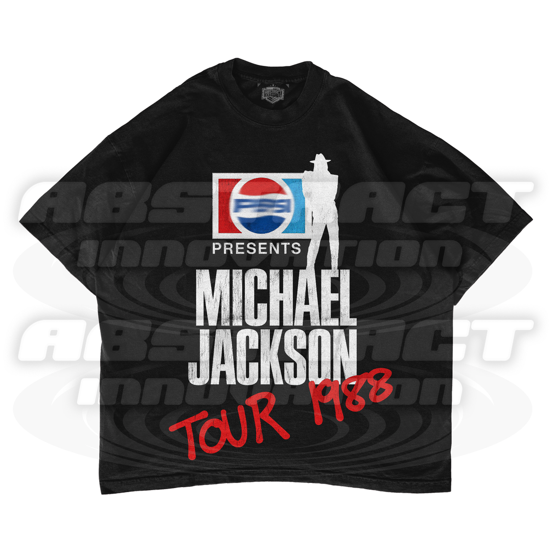 THE MJ SODA TOUR '88 TEE (black - double sided)