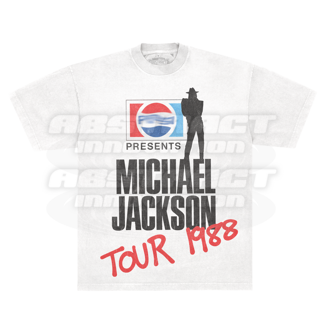 THE MJ SODA TOUR '88 TEE (white - one sided)