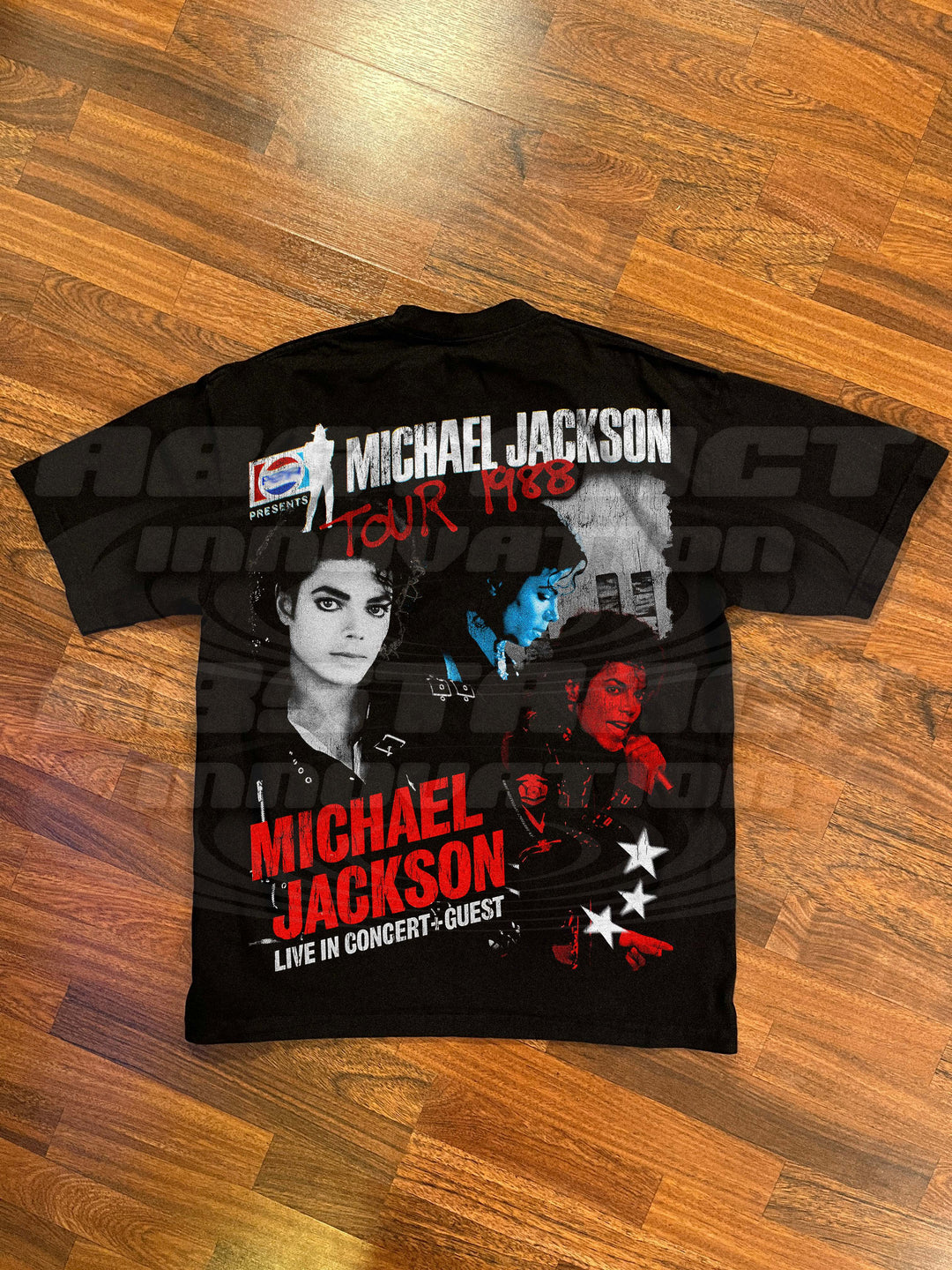 THE MJ SODA TOUR '88 TEE (black - double sided)