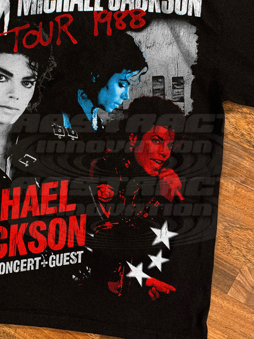 THE MJ SODA TOUR '88 TEE (black - double sided)