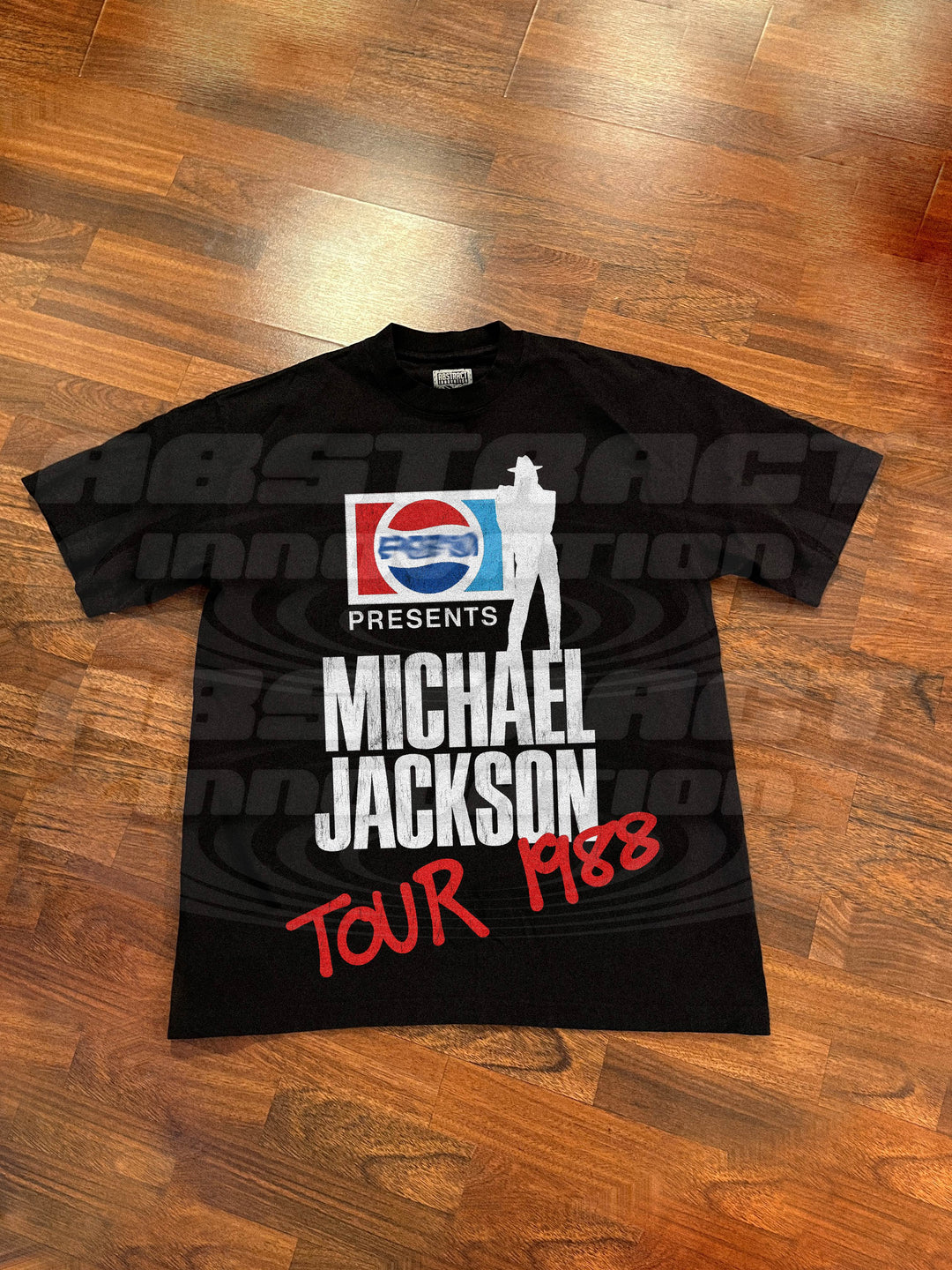 THE MJ SODA TOUR '88 TEE (black - double sided)
