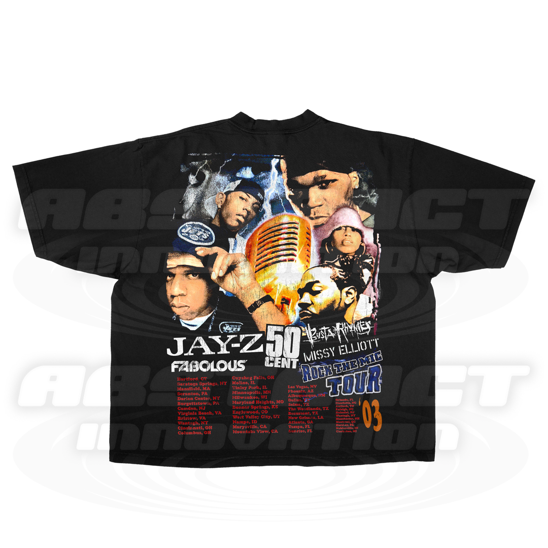 THE ROCK THE MIC TOUR 2003 TEE (CROPPED FIT)